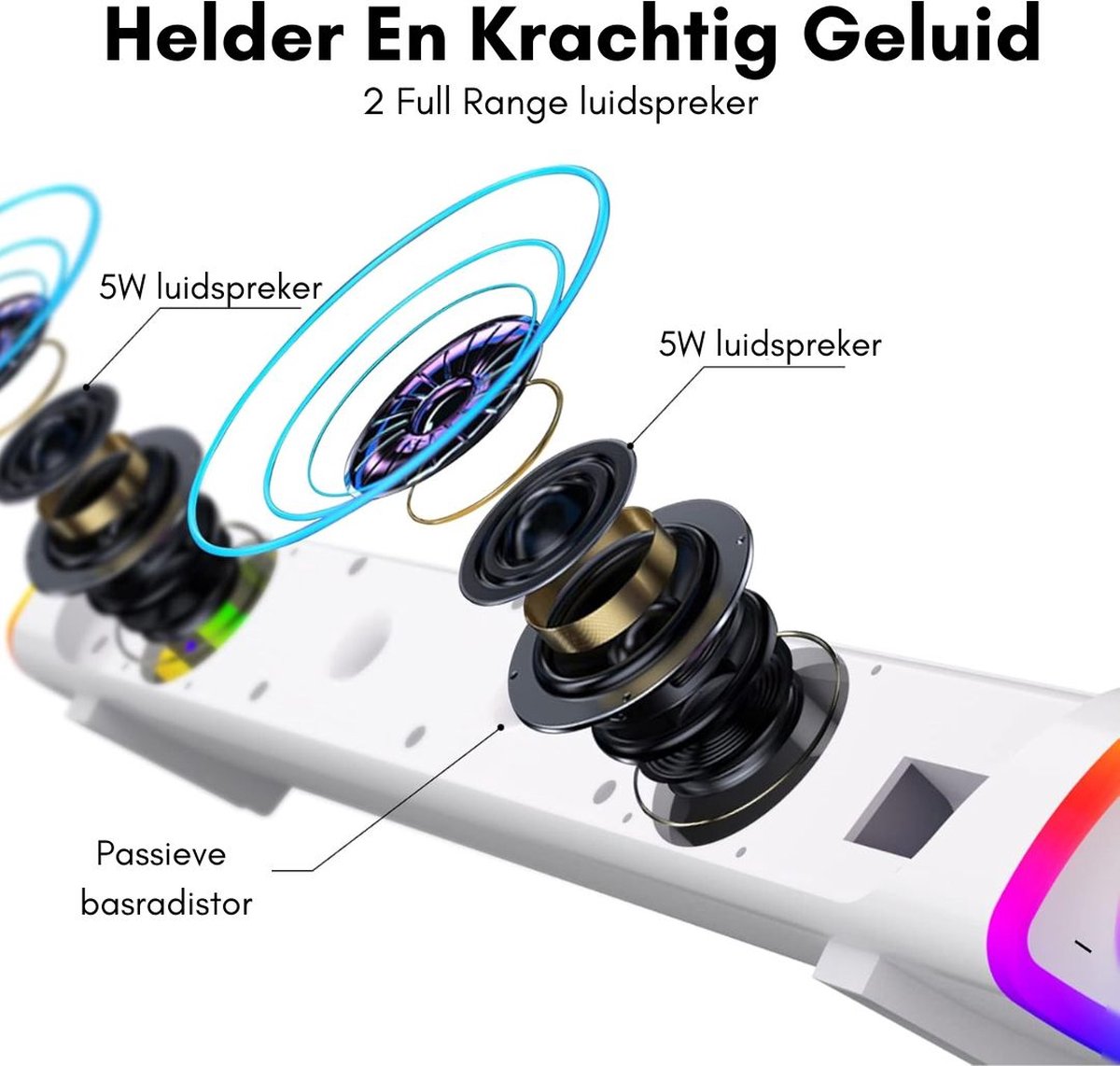 DD Soundbar Pc - Bekabelde en Draadloze - afbeelding 2