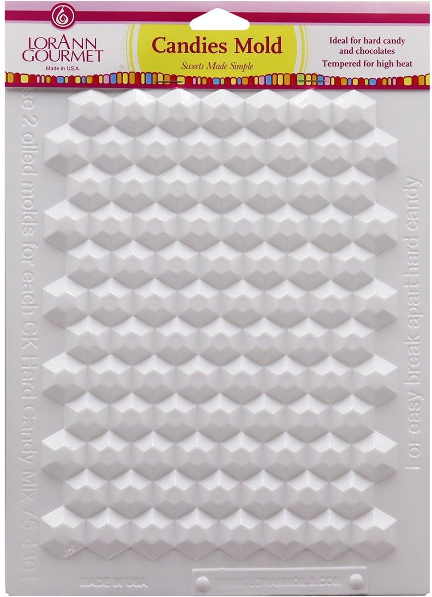LorAnn Candy Mold - Hexagon shape - 20 x 25 cm