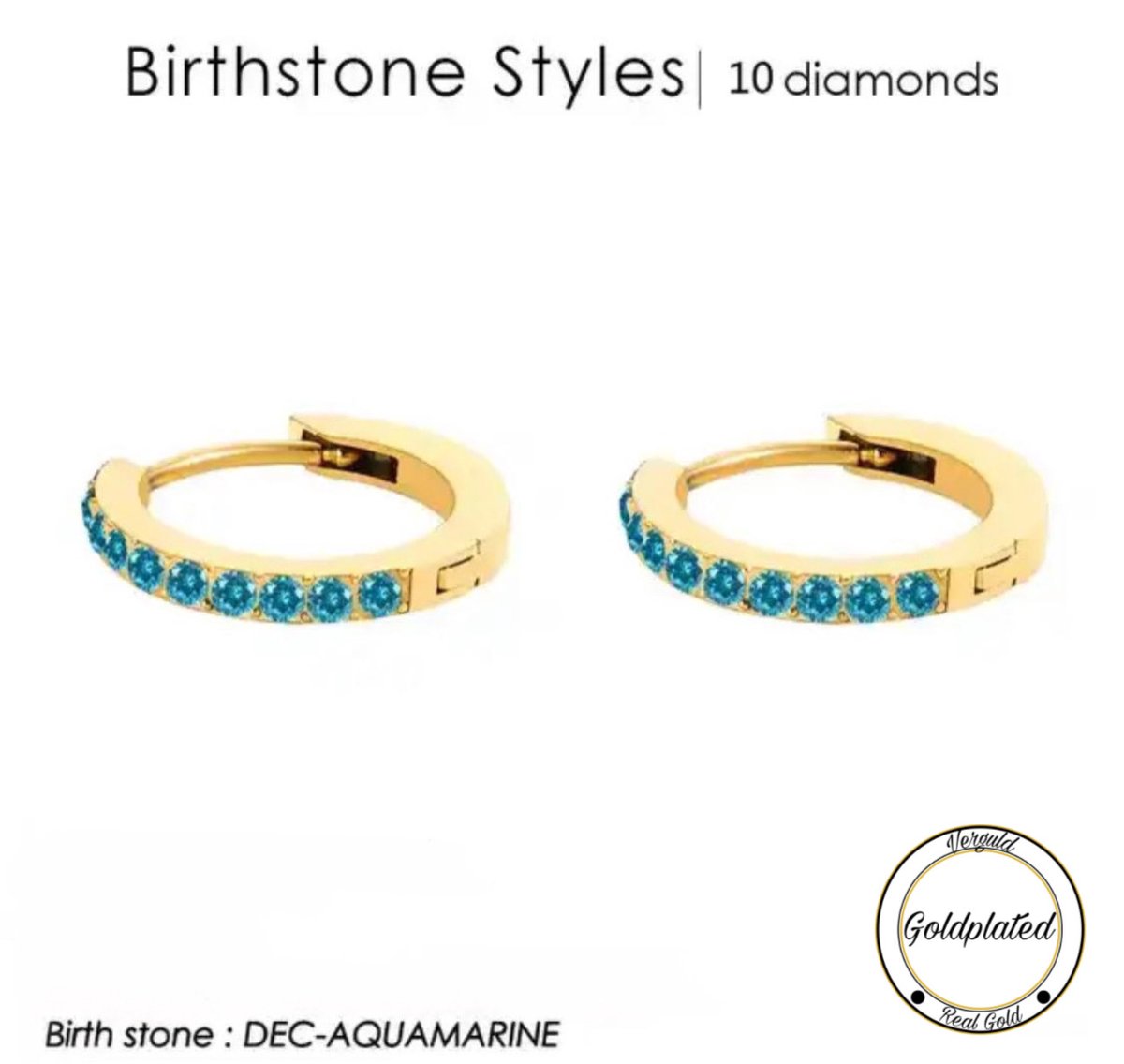 Soraro Birthstone Oorbel | December | Goudkleurig | Oorbel voor Haar | Elegant | Cadeau Voor Haar | Cadeau Voor Vriendin | Verjaardag Cadeau | Moederdag Cadeau | Cadeau Ideeën