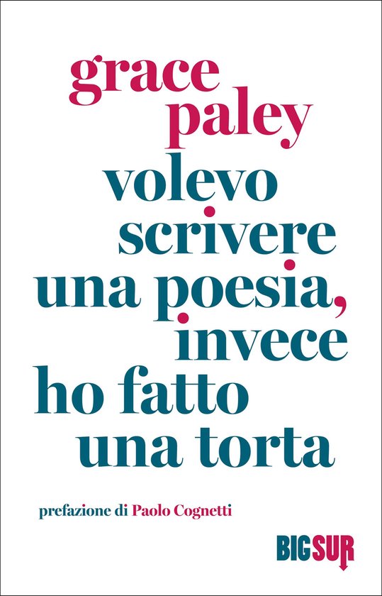 BIGSUR - Volevo scrivere una poesia, invece ho fatto una torta