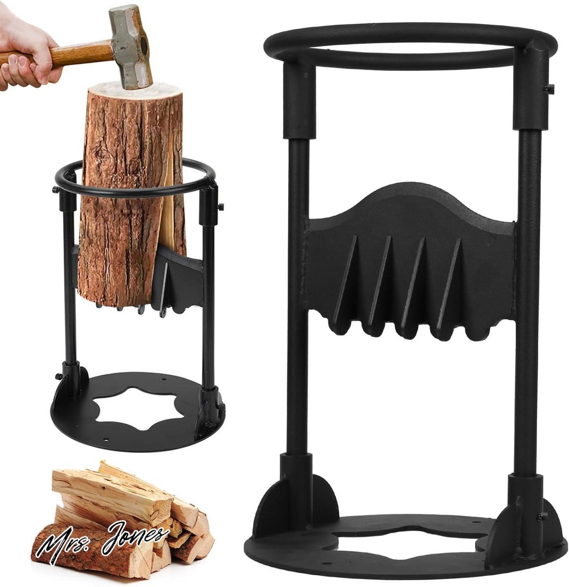 Bol.com Mrs. Jones Kindling Cracker Houtsplijter diameter 19 cm - handmatige houtkliever draagbaar kloofgereedschap . aanbieding