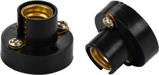 Raccord E10 - Plastique - Zwart