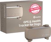 Tractive DOG 6 – Honden GPS tracker met Gezondheid & Activity functies - Past op meeste halsbanden - Bruin