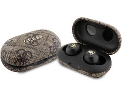 Guess True Wireless 4G Metal Bluetooth In-Ear Oordopjes - Bruin
