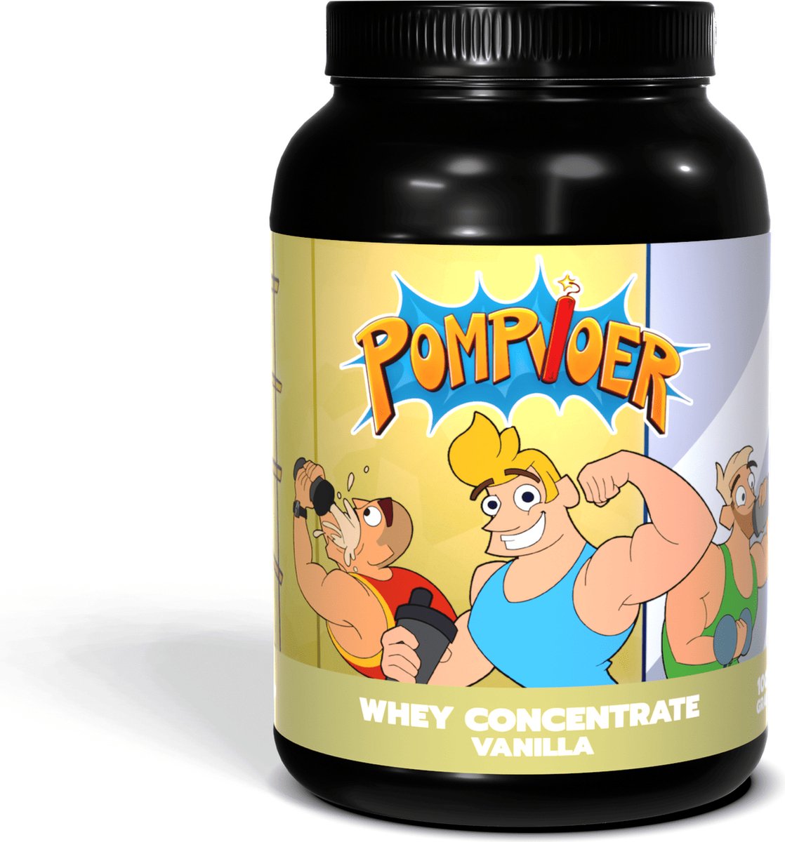 Goedkoopste POMPVOER - WHEY CONCENTRAAT - VANILLE - 1000 GRAM (33 shakes