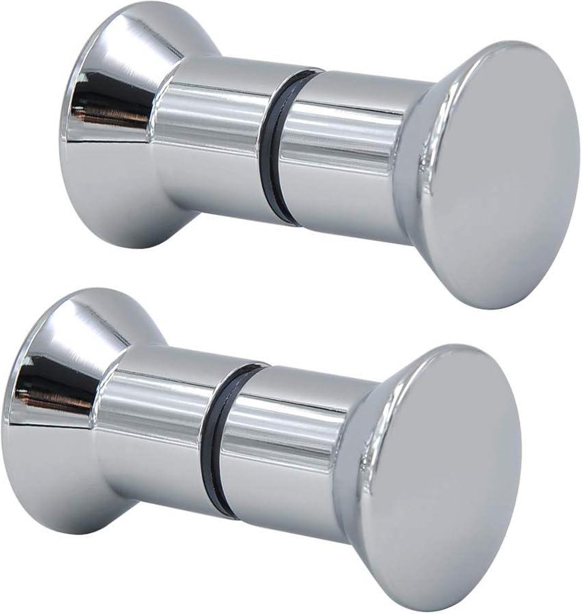 Douche Deurknoppen Aluminiumlegering - Hoogglans - Glasdeur Handvat - 2 paar Knoppen