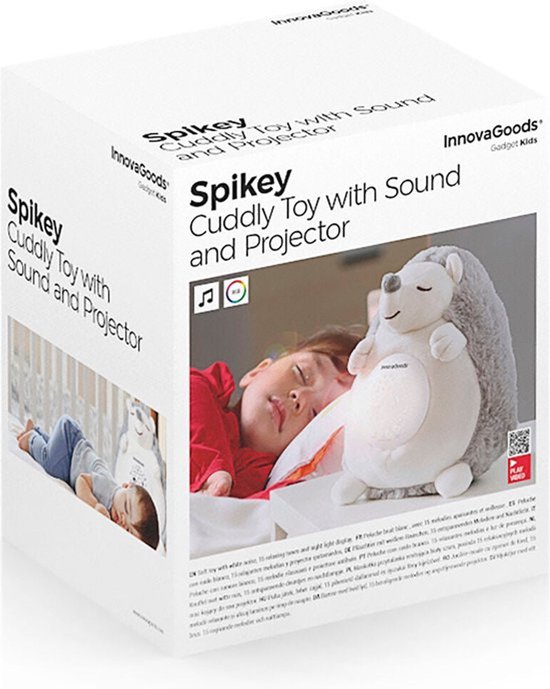 Spikey - Geluid en Lichtprojector Knuffel met White Noise voor Een Rustgevende Nacht van Ansmann. — afbeelding 5