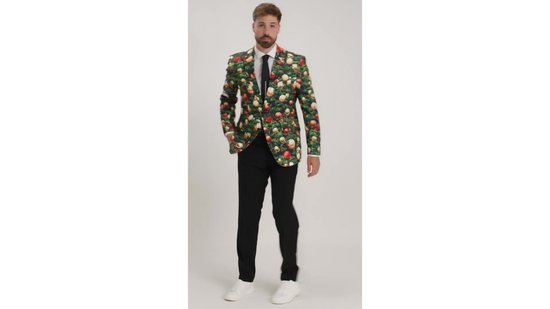 OppoSuits Shine Pine - Costume homme - Costume de Noël - Noël - Taille EU 48
