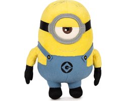 Minions Stuart Pluche Knuffel 20 cm (Verschrikkelijke Ikke/Despicable Me) - Minion Plush Toy - Speelgoed Knuffels voor Kinderen Jongens Meisjes