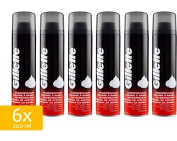 Gillette Scheerschuim normale huid - 6 x 200ml - voordeelverpakking