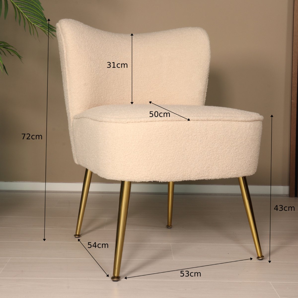 Fauteuil Fauteuil Teddy Beige Stoel - afbeelding 5
