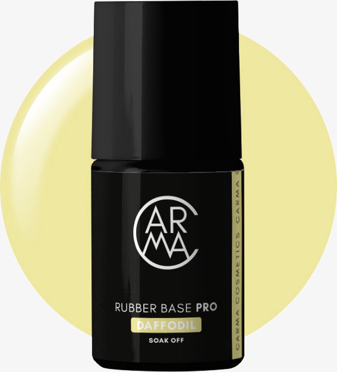 CARMA COSMETICS RUBBER BASE - DAFFODIL - GELE RUBBER BASE GEL - CARMA RUBBER BASE
