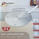 MONOO Adaptateur Induction / Plaque d'Adaptation - Acier Inoxydable - ø 24 cm - Adaptateur Plaque Induction