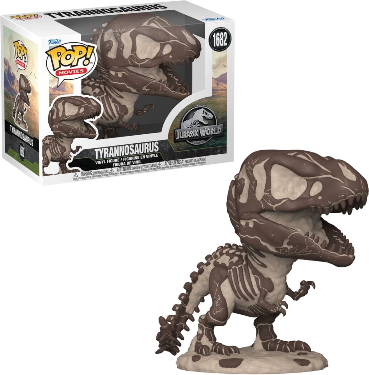 Funko Pop! Jurassic World T-Rex Fossil #1682 - 9,5 cm thumbnail 3