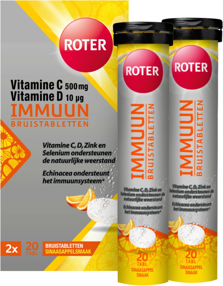 Roter Immuun Vitamine C & D - 4 x 30 tabletten - Voordeelverpakking