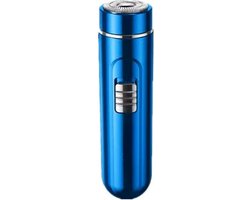 Krachtige Mini Scheerapparaat voor Dames en Heren - Gezicht en Lichaamshaar Trimmer - Usb Oplaadbare Shaver - Draagbaar en Lichte Reis editie - Kleur Blauw