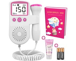 Gatson Doppler - Inclusief E-book, Doppler Gel en Batterijen - Doppler baby - Baby hartje monitor - Babyshower - Zwangerschap