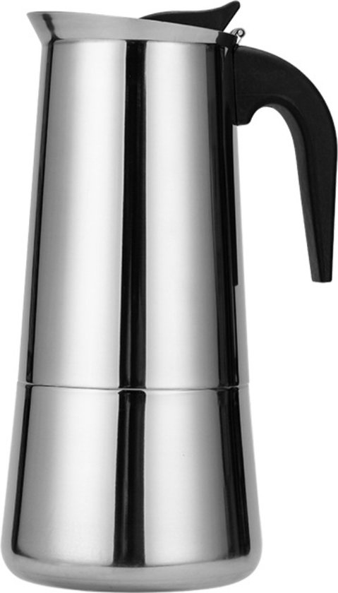 PINTINOX Black&Wood Moka Espressokocher für 3 Tassen