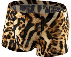 LekkerStout Panterprint Boxershort - Bruin/Zwart - Sexy Herenondergoed | L | ( LS222 )