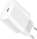 Witte 25W snellader met Europese stekker.