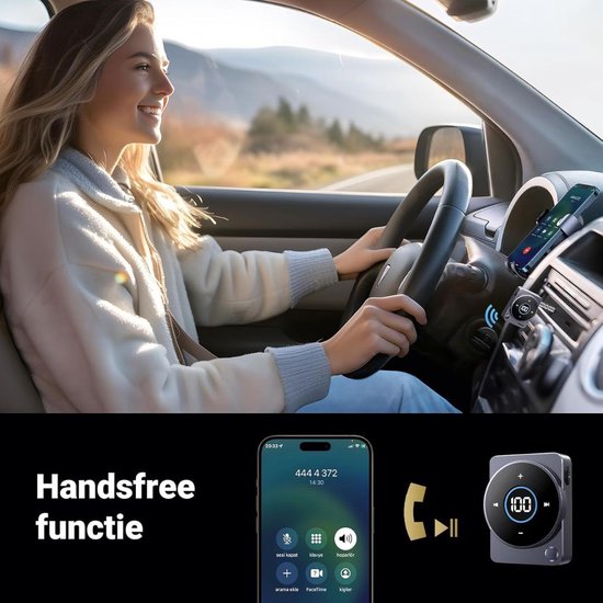 ApexArte® Bluetooth Receiver Aux - Ontvanger - Carkit - Zwart van ApexArte® — afbeelding 5