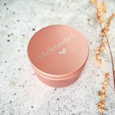 Melktandendoosje | Roze | tandendoosje | Bewaarblikje tandjes