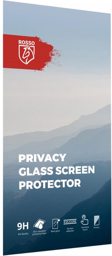 Rosso Privacy Screen Protector Geschikt voor de Motorola Edge 50 - 9H Gehard Glas - Case Friendly Tempered Glass - Eenvoudige Installatie