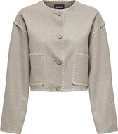 Only Blazer Onlelba Life Scallop Edge Jacket Ot 15337586 Simply Taupe/moonbeam Dames Maat - M