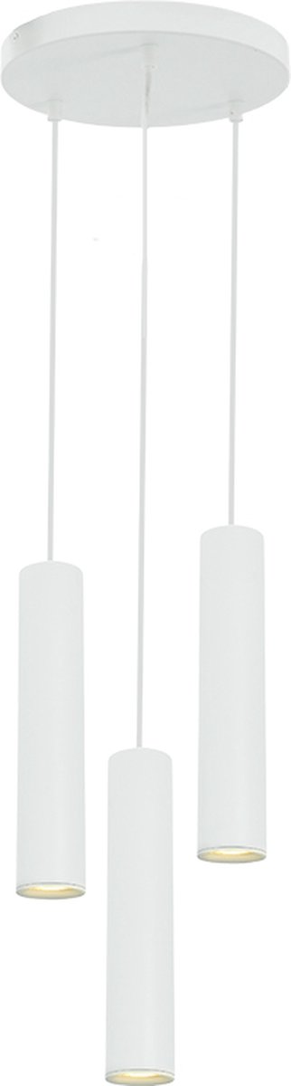Olucia - NADI - Hanglamp - Wit - 3L - Vorm: Cilinder