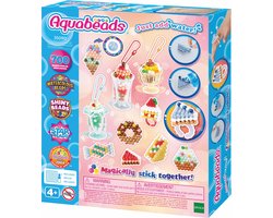 foto van Aquabeads knutselset zoete accessoires- complete knutselset 700 parels in 31 kleuren
