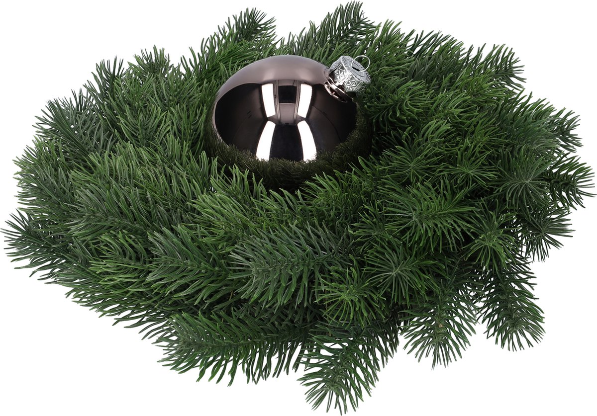 Glazen kerstballen - Set van 4 stuks/100mm - Luxe kerst decoratie - Sfeervolle kerstversiering voor in de kerstboom - Glas - Titan Grey - Grijs – foto 4