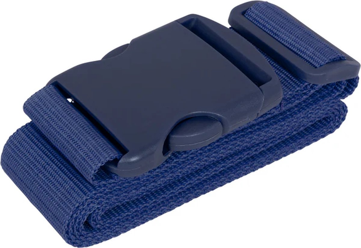 Bagageriem – Koffer band – Kofferband – Kofferriem - 100 tot 190 cm - Blauw