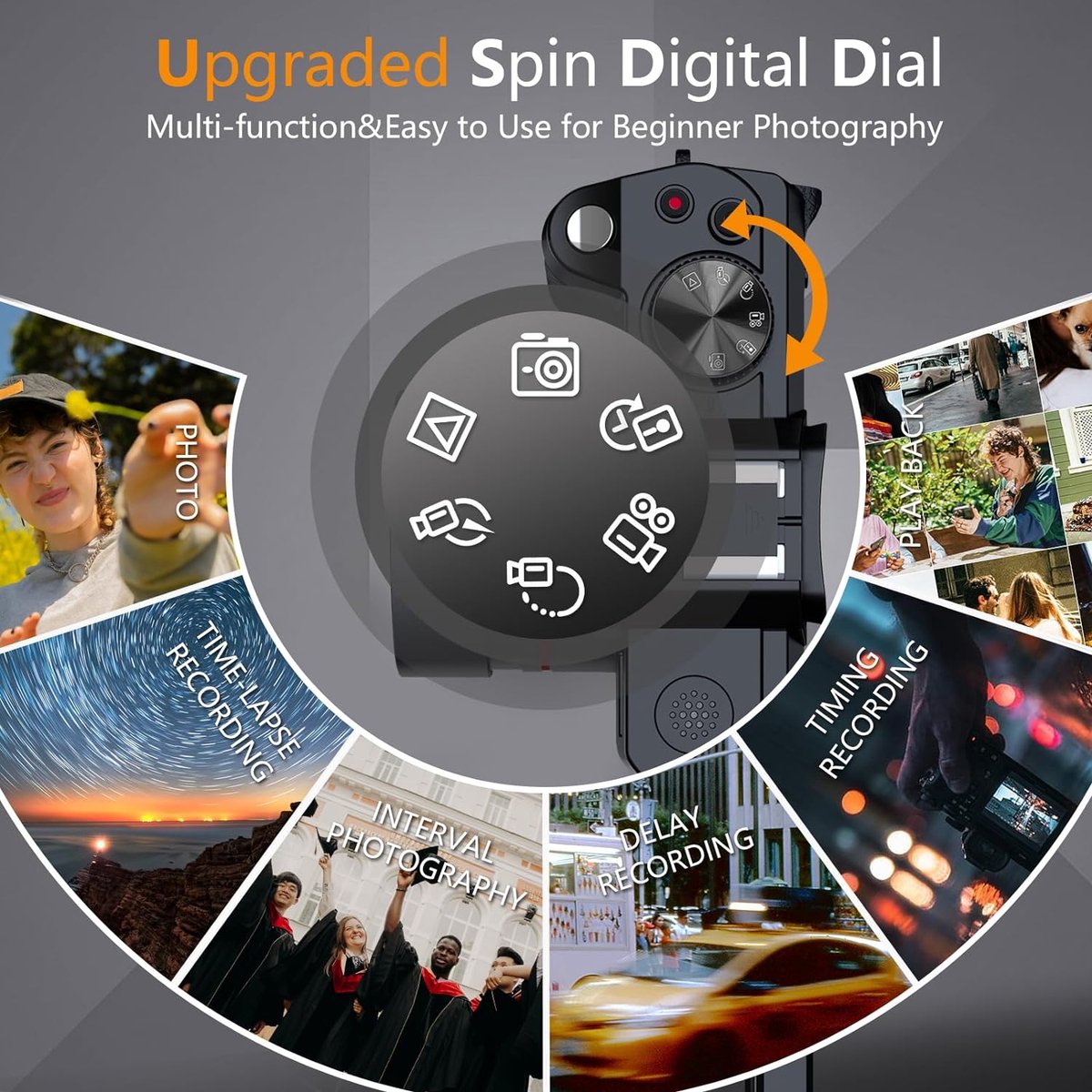 NBD S100 - Compact Digitale Camera - NL software - 64MP Camera met 180° Flip thumbnail 2
