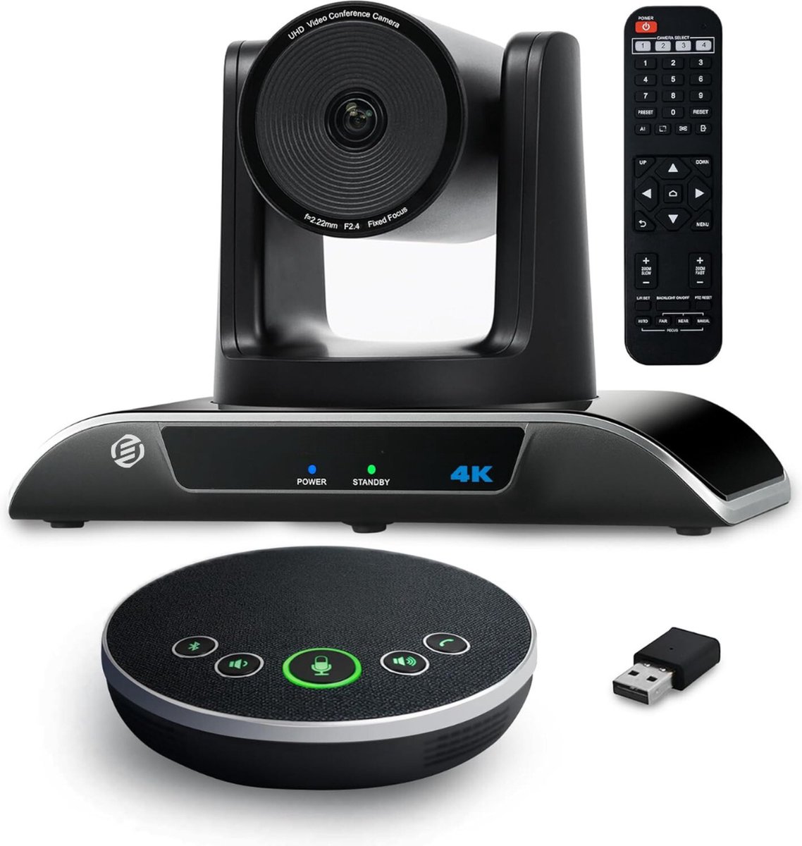 Equivera Vergadermicrofoon - Conferentie Speaker - Desktop Microfoon - Conferentiemicrofoon