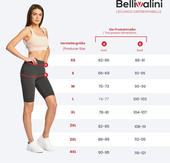 Bellivalini Dames Leggings - Vrijetijdsbroek - Korte - Katoen - BLV-BLV50-217-LE - Donkerblauw - XL