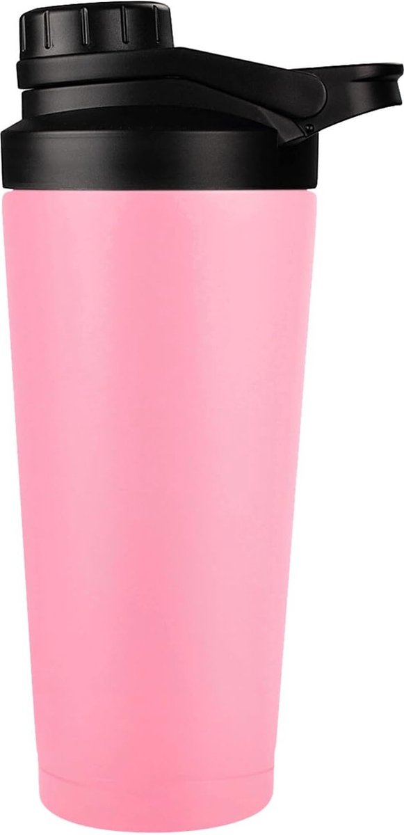 Roze Thermische Proteïne Shaker van 750 ml met Geavanceerde Mengtechnologie