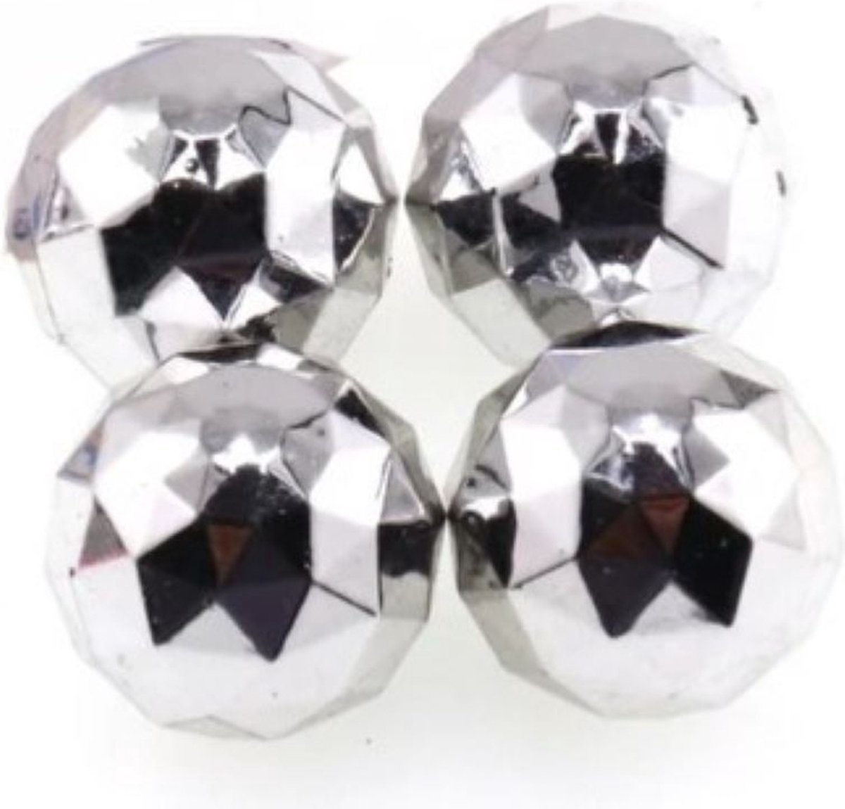 Diamantbal ventieldopjes zilver