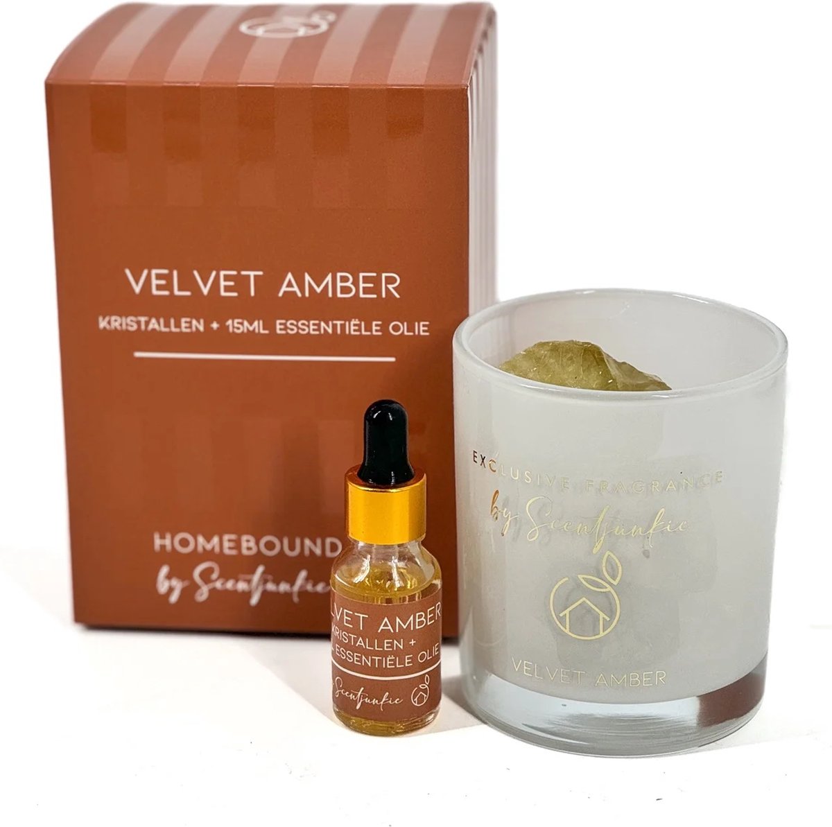 Goedkoopste Geur kristallen Velvet Amber met 15ml geurolie