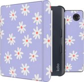 imoshion E-reader Hoesje - Geschikt voor Kobo Libra Colour - Design Slim Hard Case Sleepcover Bookcase met stand - Flowers Distance