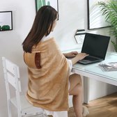 Bol.com Multifunctionele USB Elektrische Verwarmde Deken - Verstelbare Draagbare Cape voor Thuis Slaapbank en Kantoor - Warmte D... aanbieding