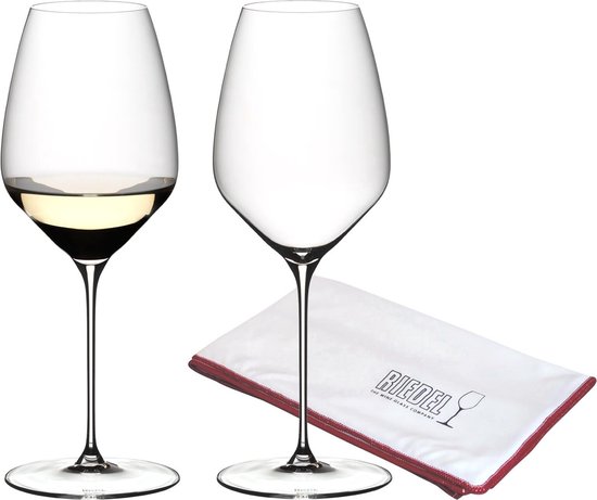 Riesling Gläser + Poliertuch Veloce 570 ml Set van 2
