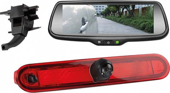 Achteruitrijcamera set met 7" spiegelmonitor voor Mercedes Citan - Renault Kangoo