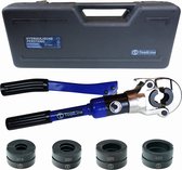ToolLine® - Hydraulische perstang - 4 gehard stalen U16 - U20 - U25 - U32 persbekken - Perstang waterleiding - Perstang geschikt voor VSH Multipress - Perstang voor persfitting - Perstang loodgieter - Krimptang