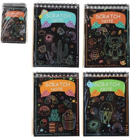 Foto: Kids fun magische krasset 10 blaadjes 14 x 10 cm