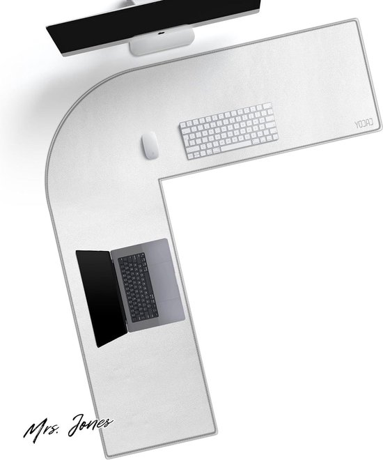 Bureau-onderlegger Antislip PU Leder 60x35 Cm Zwart - Waterdichte Bureaumat Voor Thuis En Kantoor