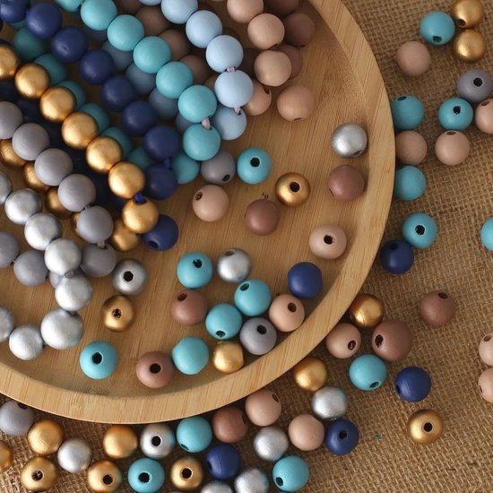 Allecto Plus - Houten Kralen - 500 stuks - 15mm Gat - Macramé en