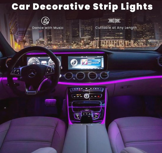 LED Strip Lights 2m - Slimme Lichten met APP & Stemcontrole, Muziek Sync en TV Achtergrondverlichting voor Slaapkamer Decor — afbeelding 2