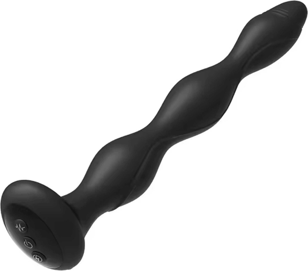 Goedkoopste Grote vibrerende en verwarmde buttplug - Elektrische schokjes - Anale plug - Unisex - Prostaat massage - Siliconen