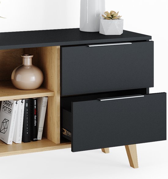 VICCO - Grijs - Modern - Spaanplaat - Antraciet - TV-meubel kopen VICCO - Grijs - Modern - Spaanplaat - Antraciet - TV-meubel kopen
