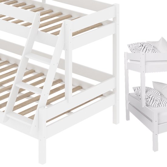 Vitalispa Lit superposé Everest, Wit, 140x200 / 90x200 cm